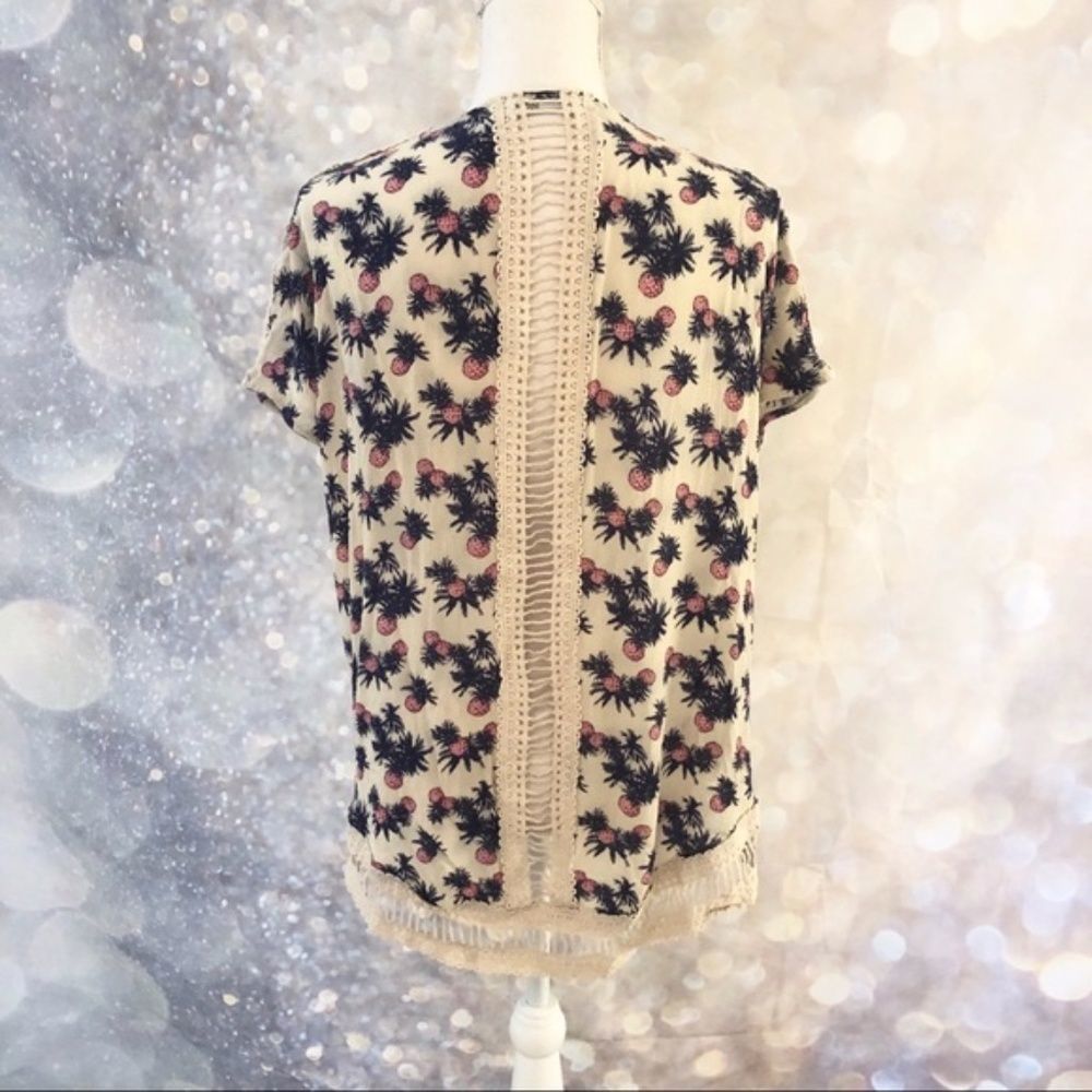 RO&DE • pineapple kimono with lattice lace - Picture 2 of 8